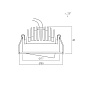 ART-FLE-185 LED светильник встраиваемый поворотный Downlight   -  Встраиваемые светильники 